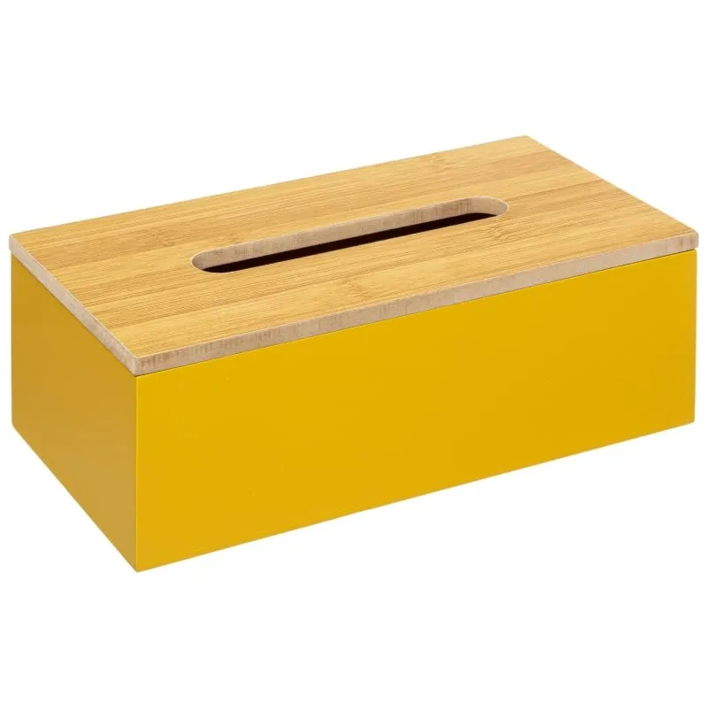 Caja Pañuelos Papel Rectangular para Multifunción la Oficina o casa baño Amarillo damdamgo