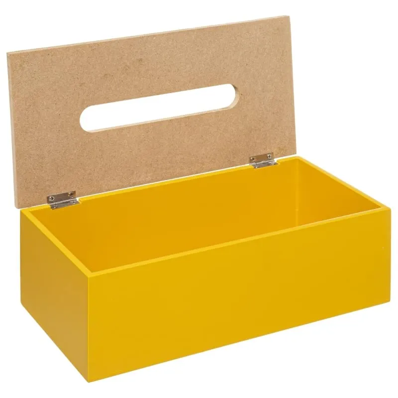 Caja Pañuelos Papel Rectangular para Multifunción la Oficina o casa baño Amarillo damdamgo