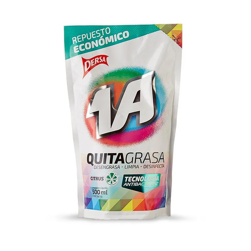 QUITAGRASA 1A 500ML DOY PACK DERSA