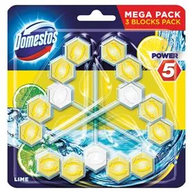 DOMESTOS POWER 5 LIME WC WÜRFEL 55 G 3 STÜCK