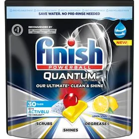 FINISH QUANTUM LAVAVAJILLAS CÁPSULAS DE LIMÓN 30 UN