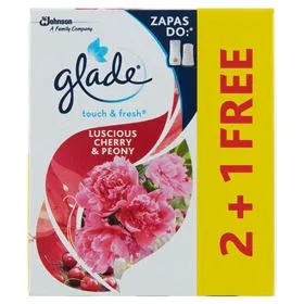 GLADE BRISE ONE TOUCH DELICIOSA CEREZA CON PEONÍ LUFTERFRISCHER 10 ML 3 PIEZAS