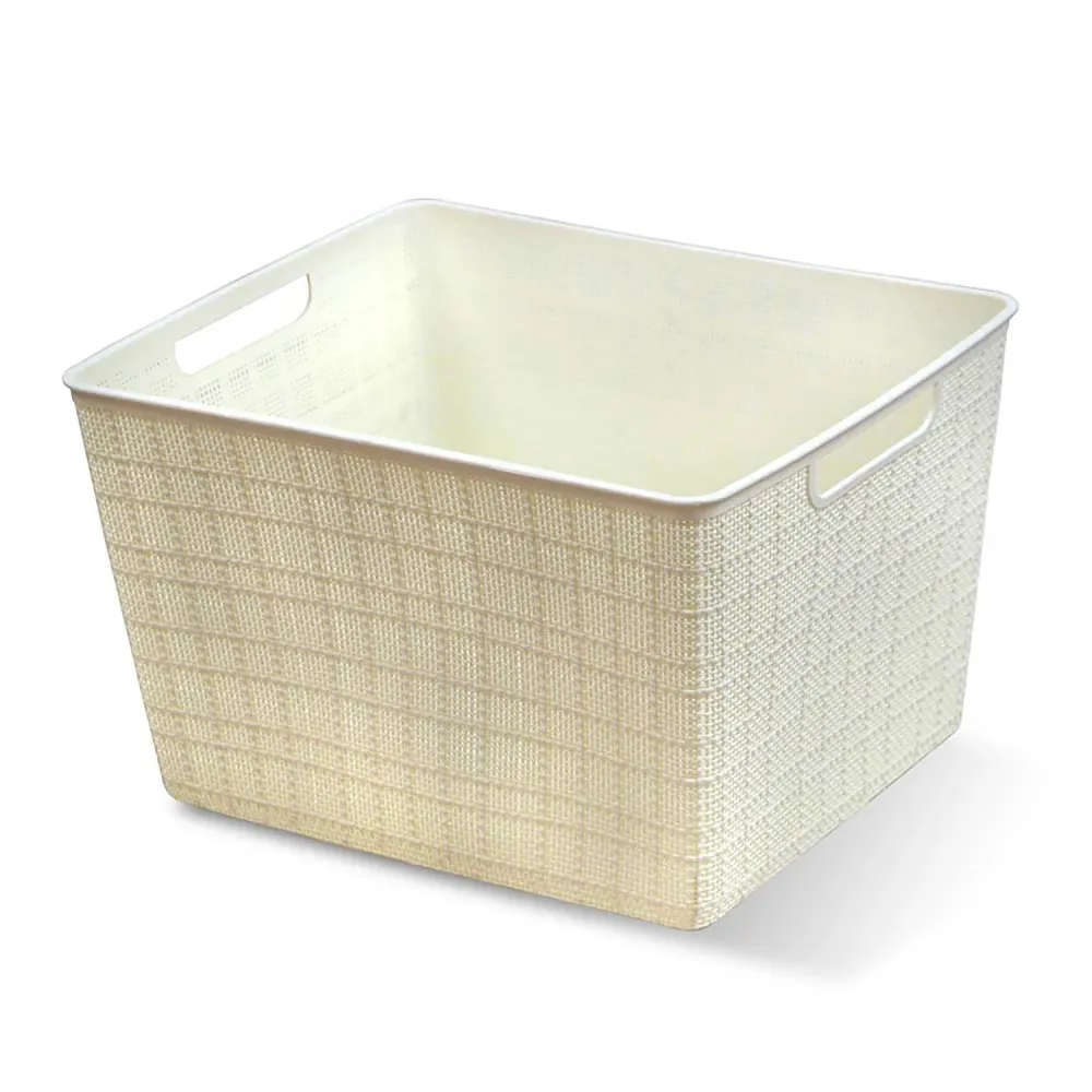 Caja de plástico con asas laterales 30 x 26 x 22 cm Good & Good