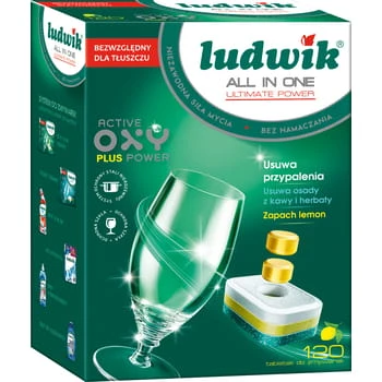 Ludwik All one Ultimate Power Limón Pastillas para Lavavajillas 120 uds. INCO