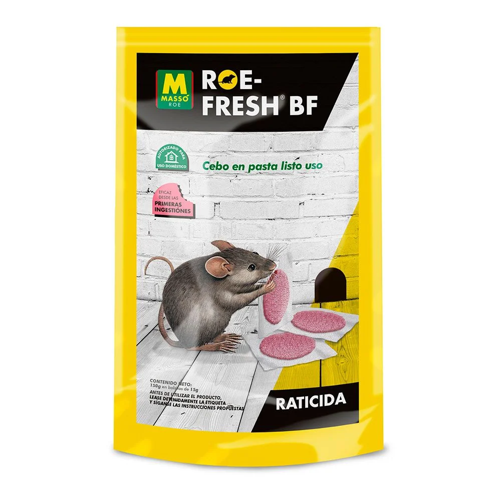 CEBO RODENTICIDA ROE-FRESH BOLSA 150 g MASSÓ