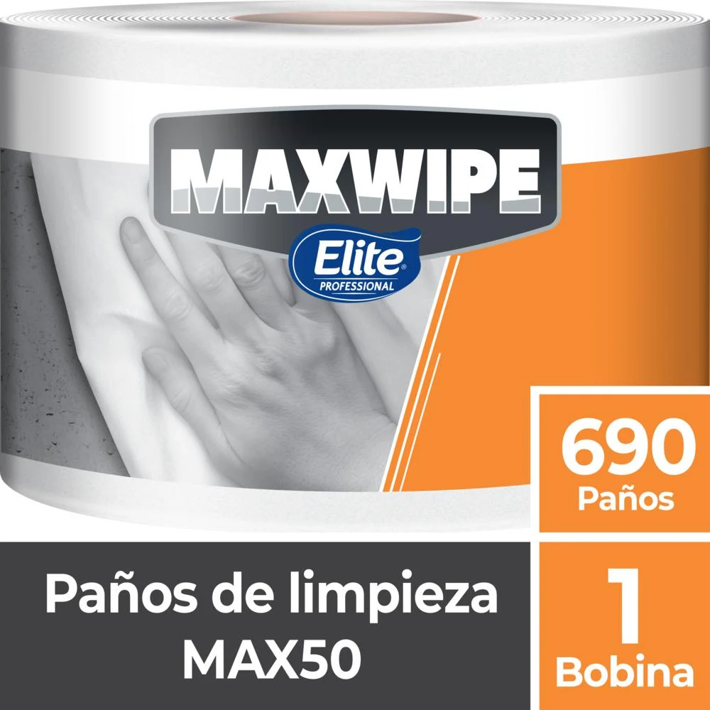 Paño Limpieza Multiuso Max50 Rollo 690 Un MAXWIPE