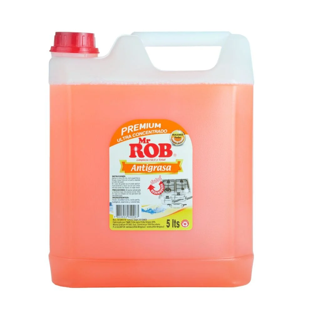 Limpiador Antigrasa 5 Lt MR.ROB