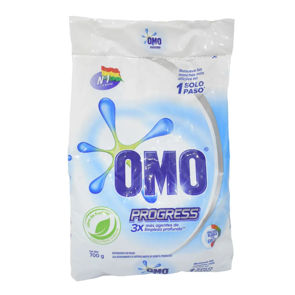 Detergente En Polvo Omo Progress X 700G