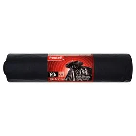 PACLAN BIG & STRONG BOLSAS DE BASURA RESISTENTES 120 L 25 UNIDADES NEGRO