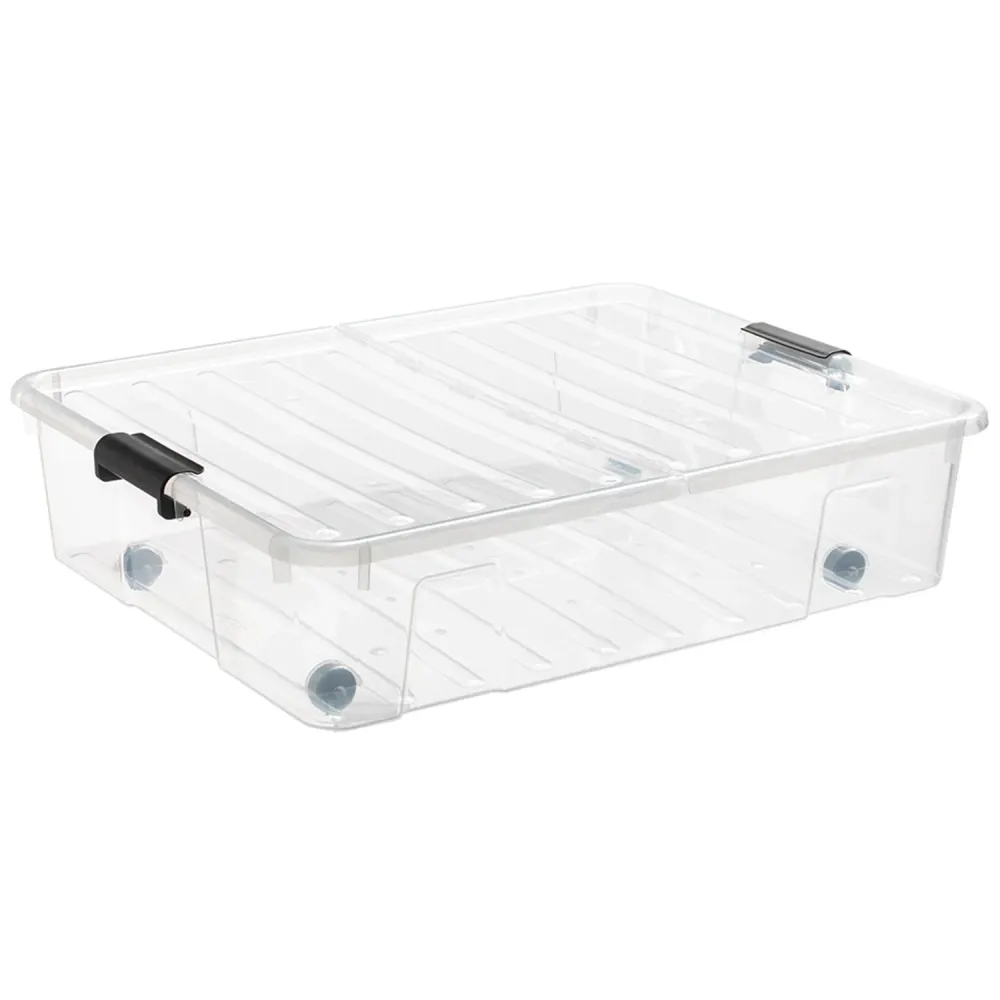 Contenedor para cama Plast Team Bedroller XL 49L transparente