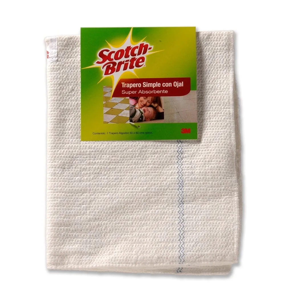 Trapero Simple Algodón Con Ojal 1 Un SCOTCH - BRITE