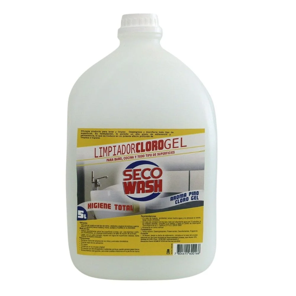Cloro Gel 5 Lt SECOWASH
