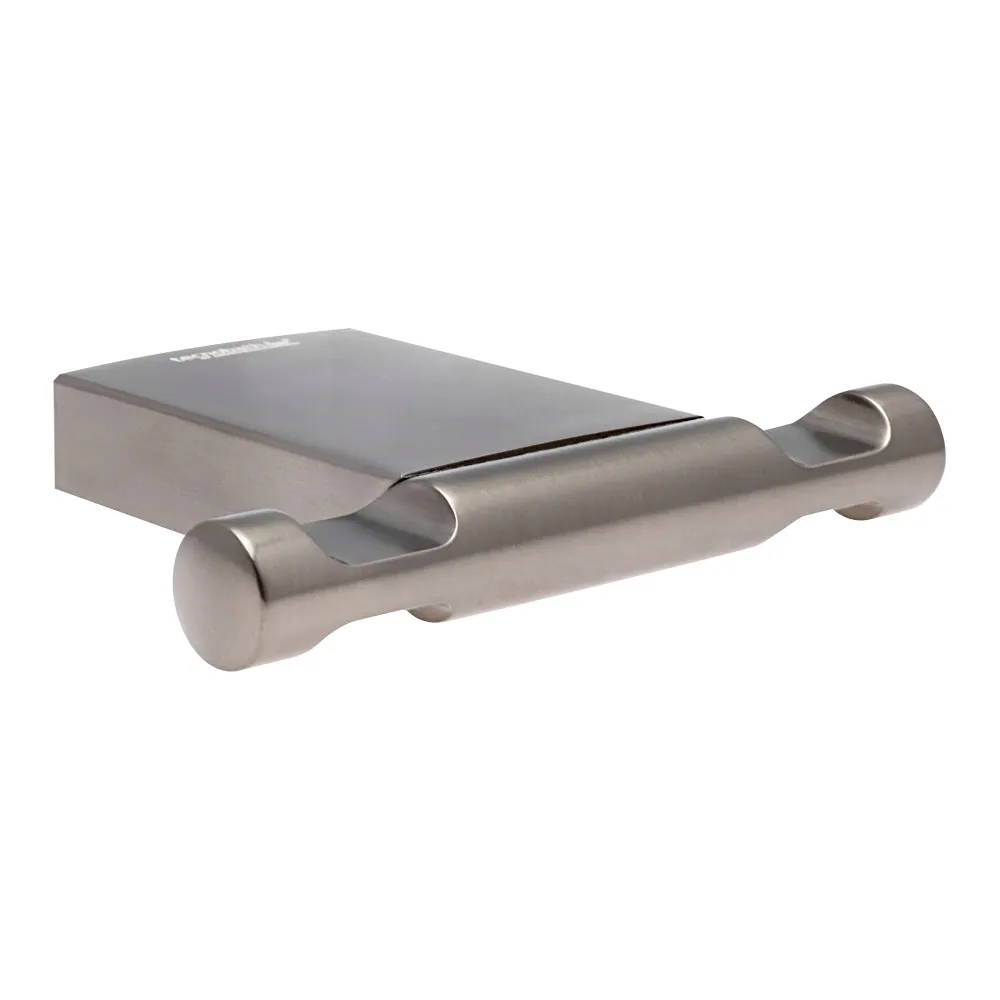 Percha Doble "Lucent" Gris Oxford Tecnobath