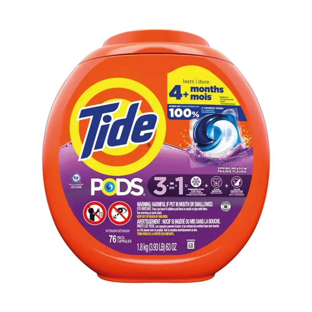 Detergente en capsula 3 en 1, tide 76 und (R)