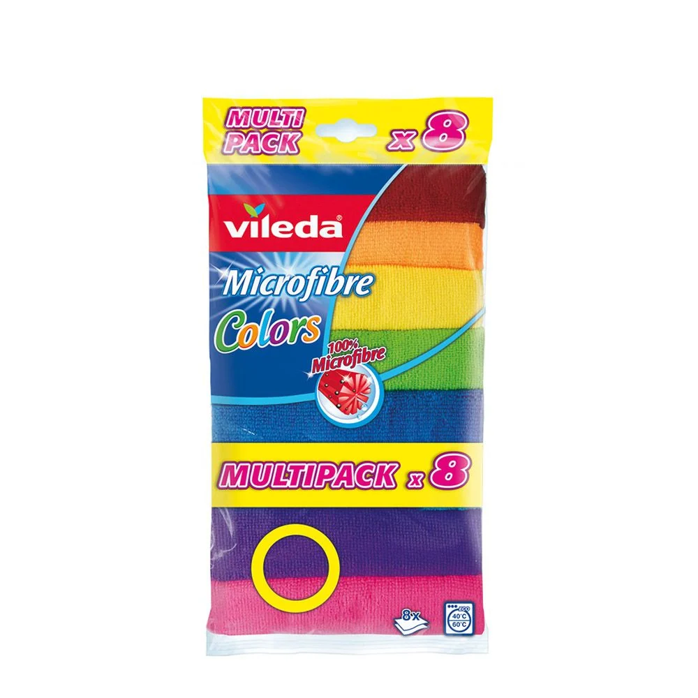BAYETA MICROFIBRA COLORS 8 uds VILEDA