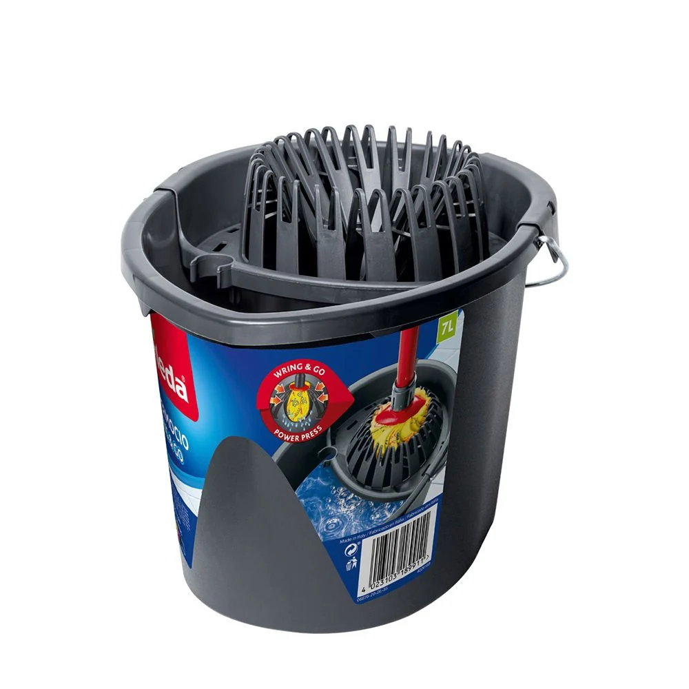 CUBO GRIS WRING AND GO 7 l VILEDA
