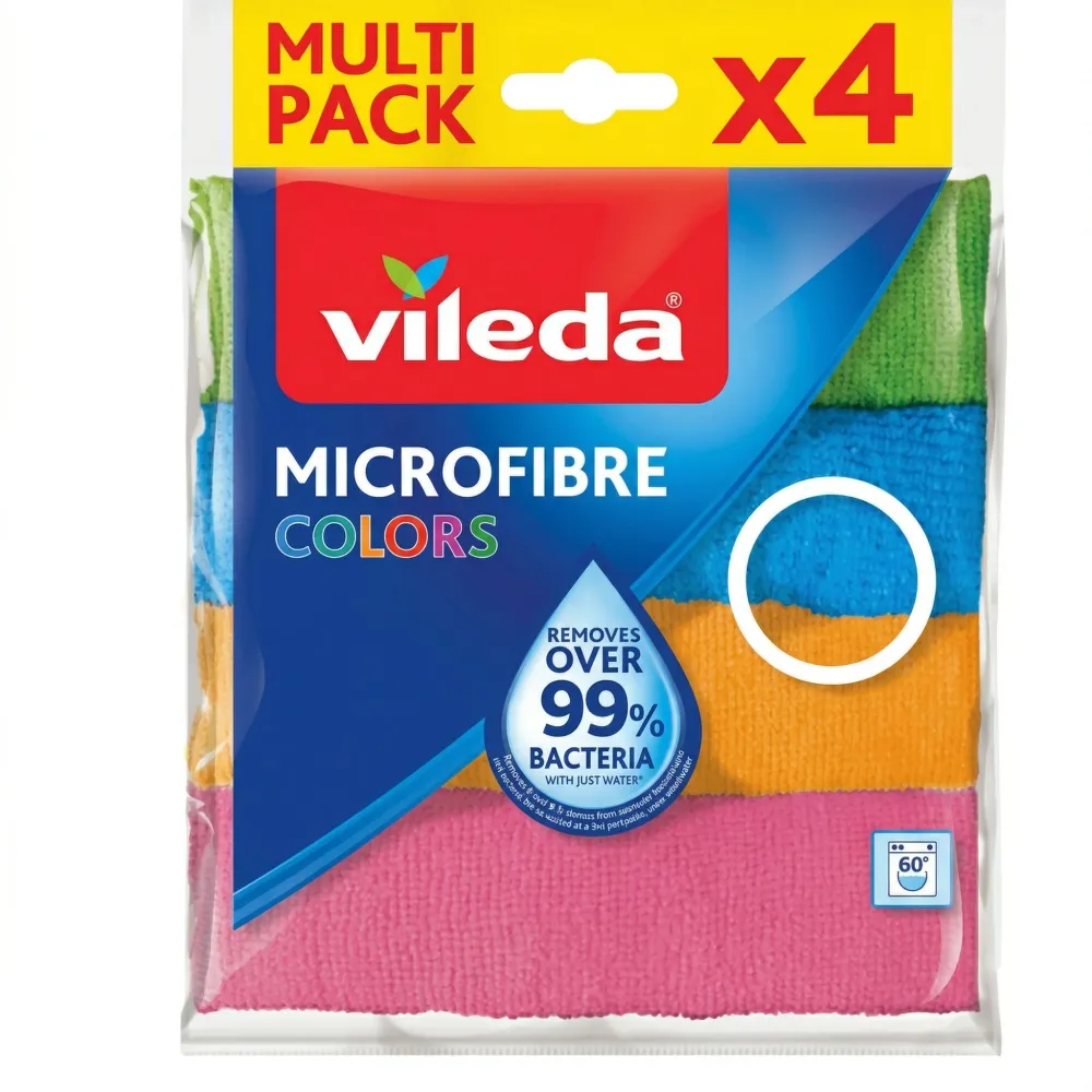 Paño Microfibra colores Vileda x 4 und