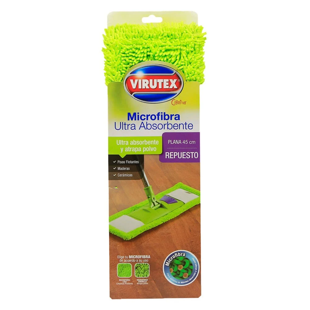 Mopa Plana Sin Mango Microactiva 45 Cm VIRUTEX
