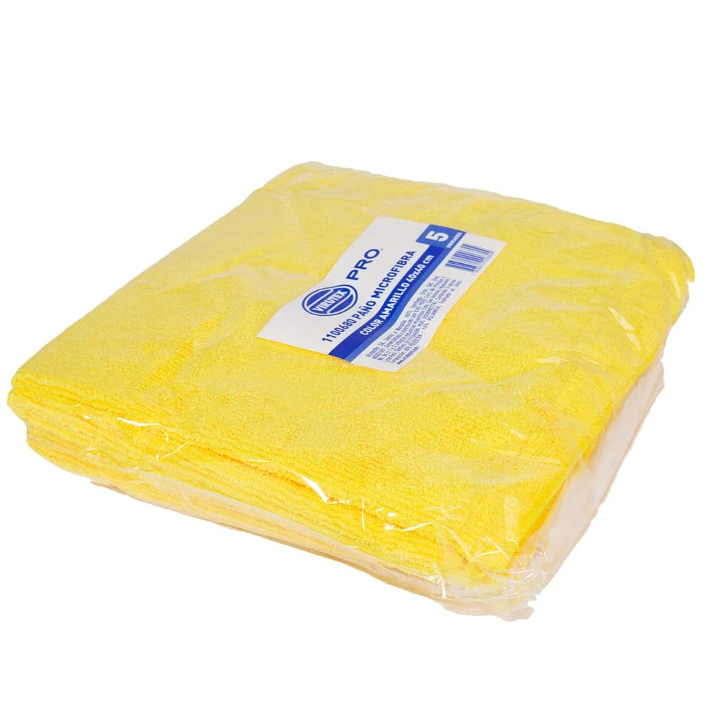 Paño Microfibra Amarillo 5 Un VIRUTEX PRO