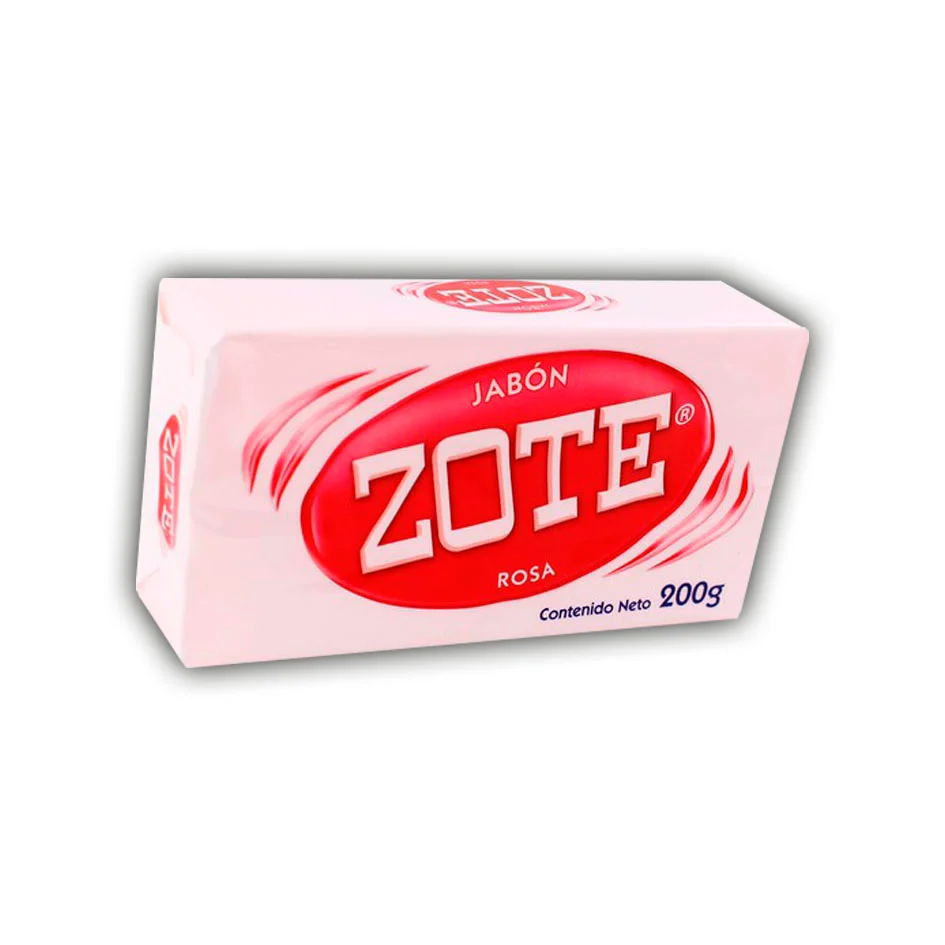 ZOTE JABON ROSA DE 200 GRS.