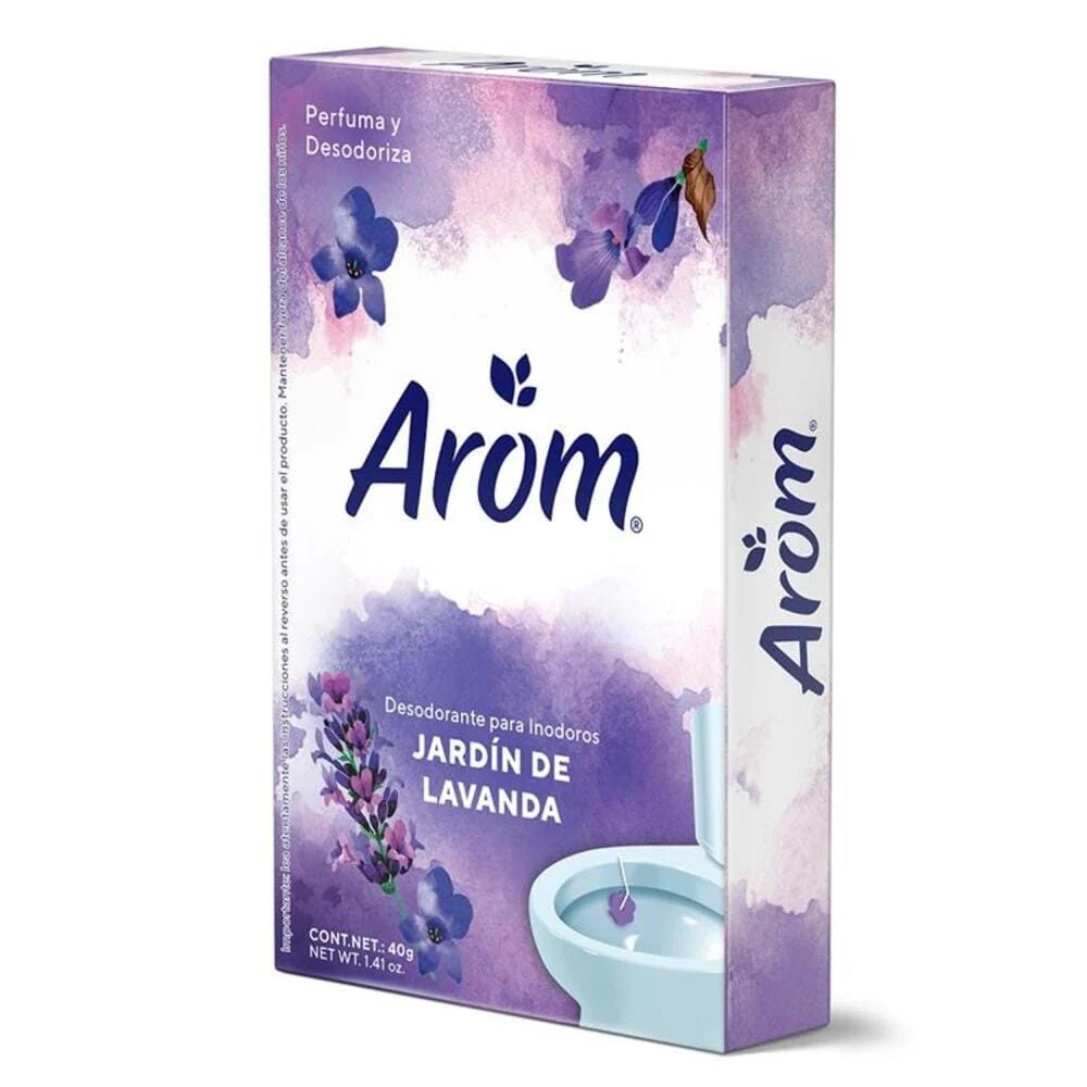 Antimanchas Pastilla Baño Wc Con Gancho Jardin Lavanda 40 Gr