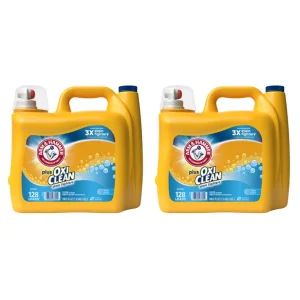 Arm & Hammer Detergente líquido Plus OxiClean 2 x 4920 ml Apto para Lavado en Frío