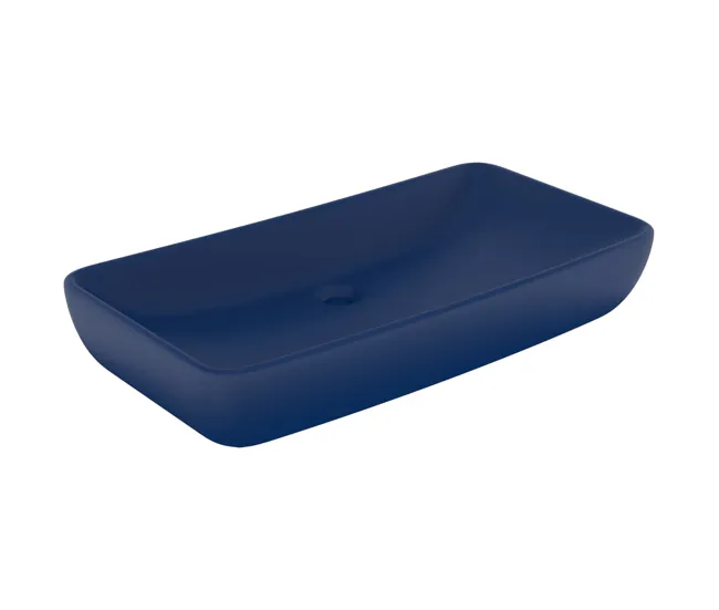 Profesional Lavabo - Lavamanos de lujo rectangular de cerámica rosa mate 71x38 cm