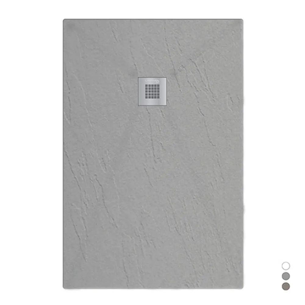 Cepillo para Botellas Plato de ducha en mineralmármol modelo Estasi 75x120 cm cemento
