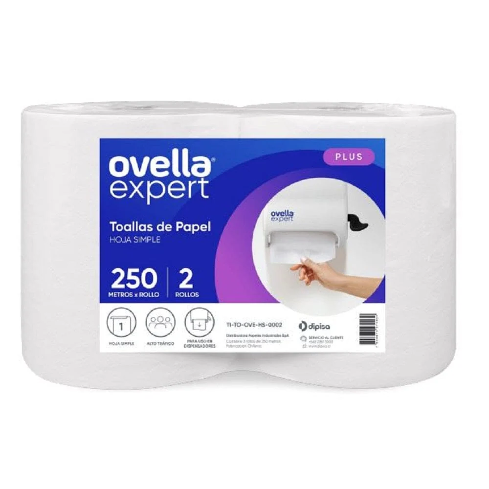 Toalla Papel Hoja Sin rodeos 2X250 Mt