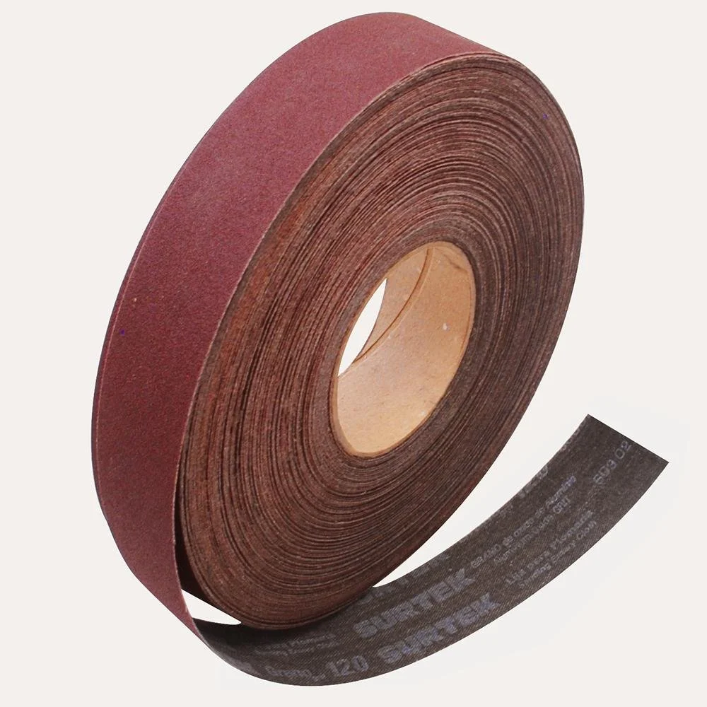Lija en rollo para plomero 1-1/2 x 45m grano 120 surtek.